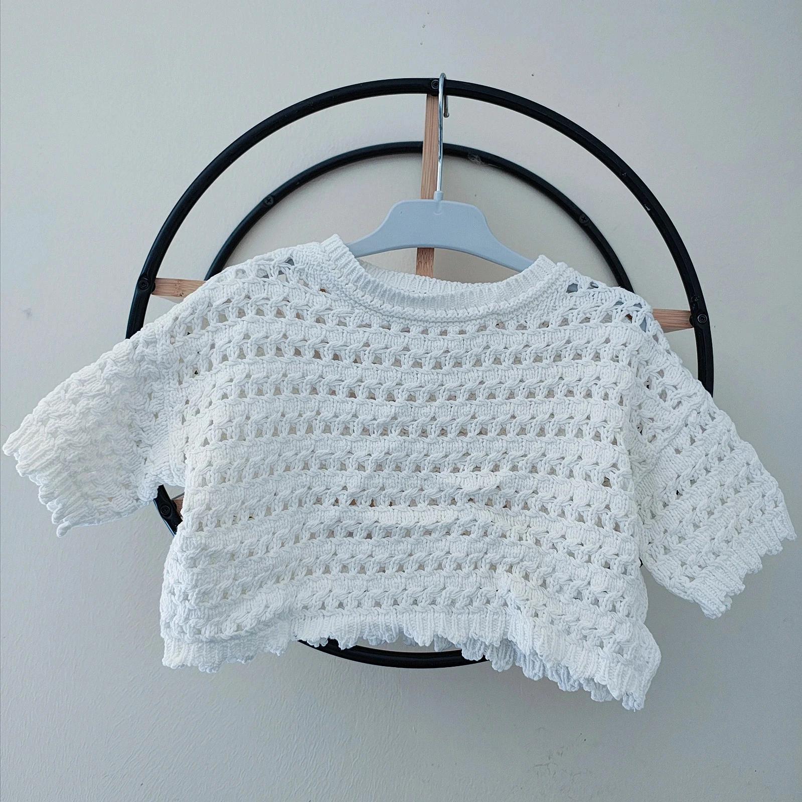 3 ans haut teeshirt pull manche courte maille étiquette coupée